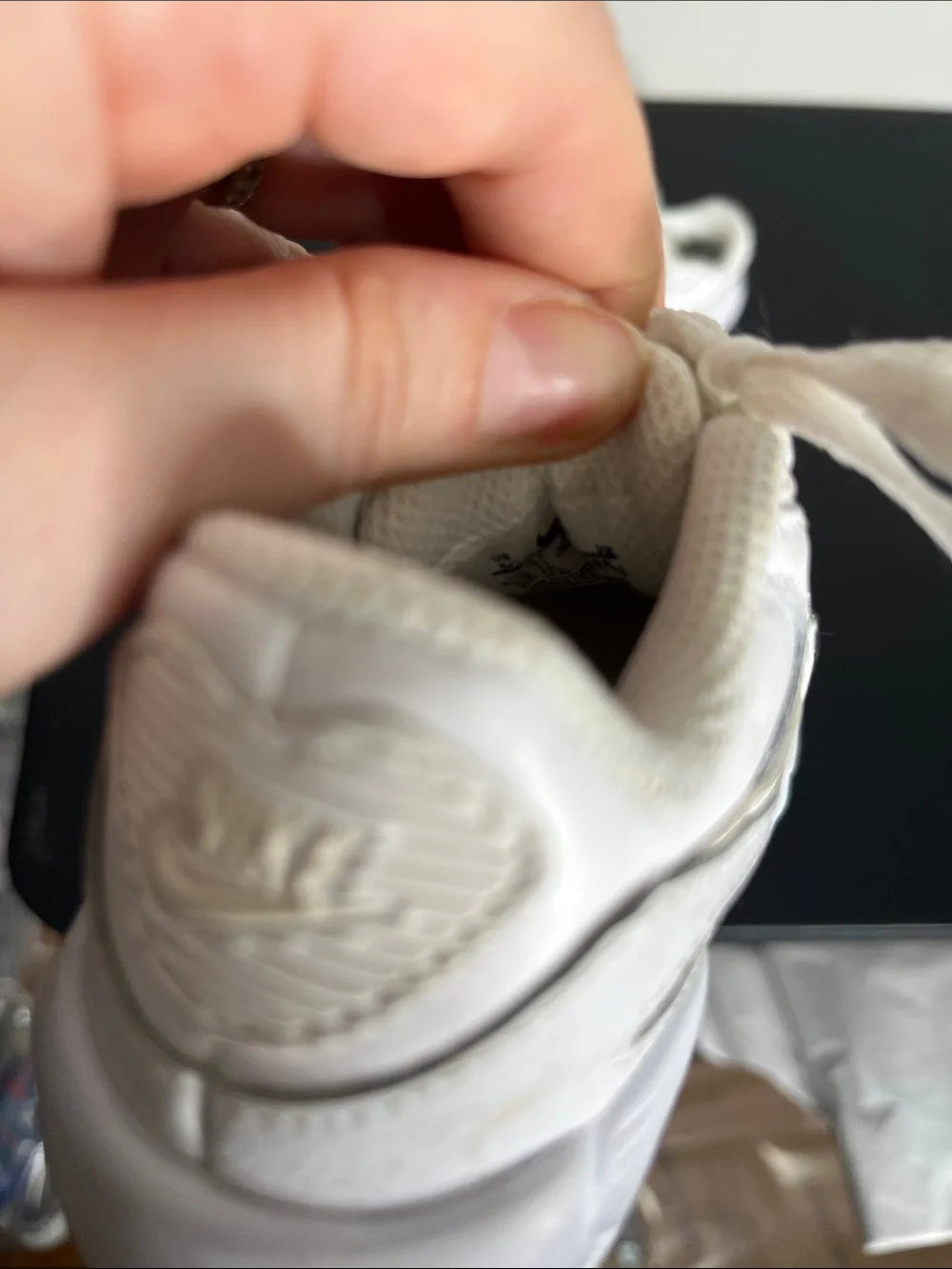 Nike Kids White Lace-Up Sneakers